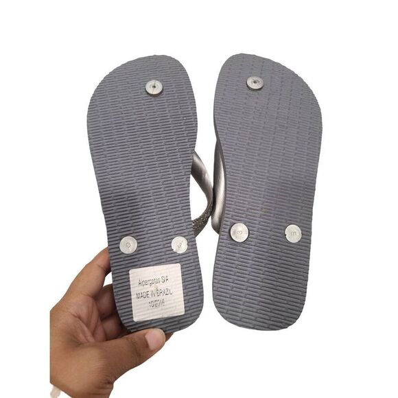 Havaianas Flip Flops Sandals Womens 6W/5M US Gray Open Toe Comfortable Slip On - Picture 5 of 5